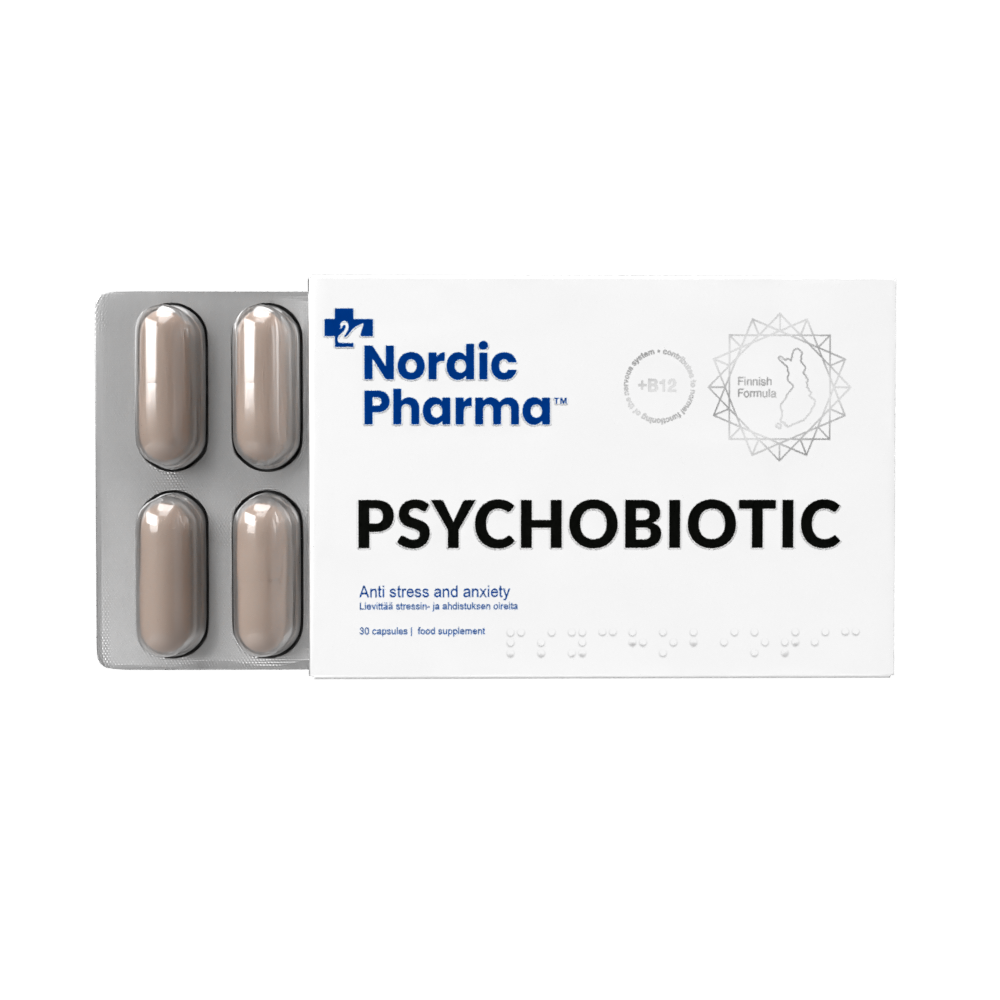 nordic pharma psychobiotic visual with capsules